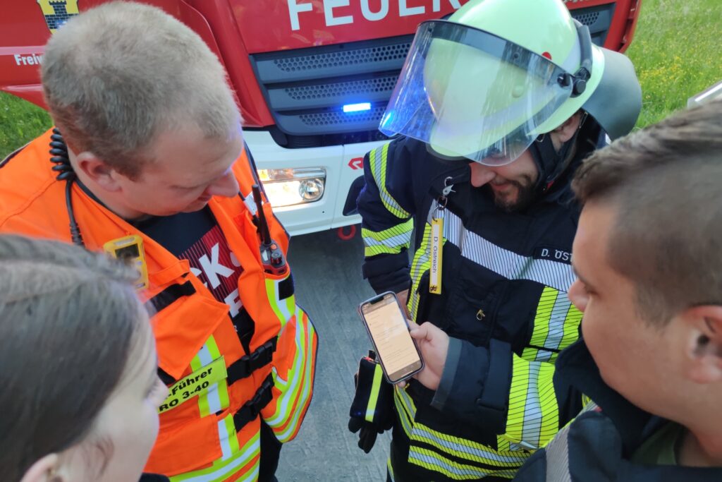 2024-08 - Feuerwehrübung per Smartphone scavenger hunt Romrod 1