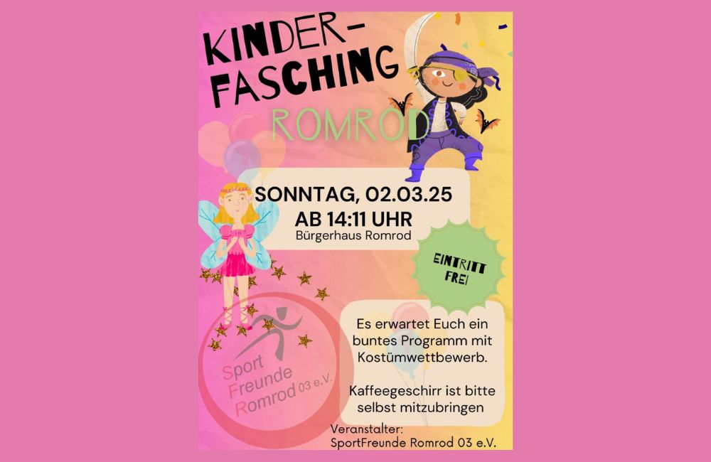 2025-02 - Kinderfasching im Bürgerhaus Romrod